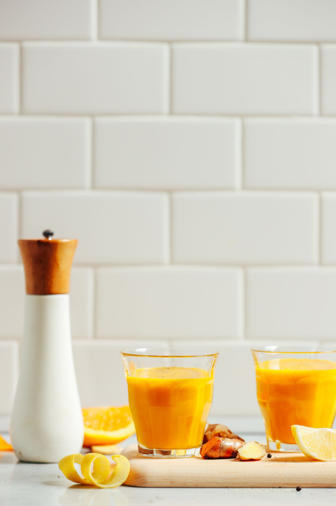 Lemon Ginger Turmeric Wellness Shots
